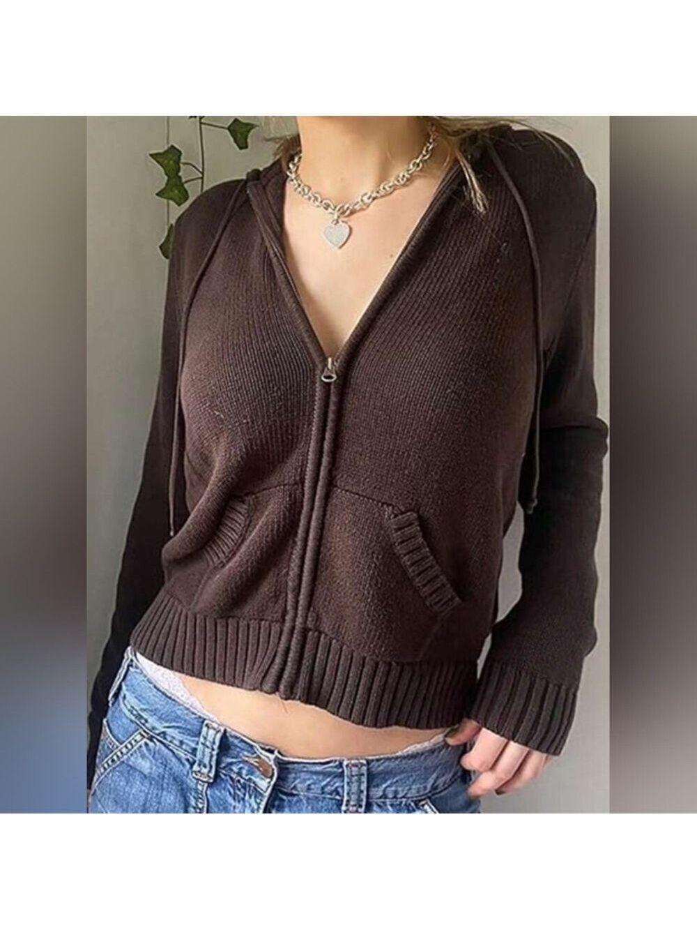SHEIN long sleeves zipper hoodie